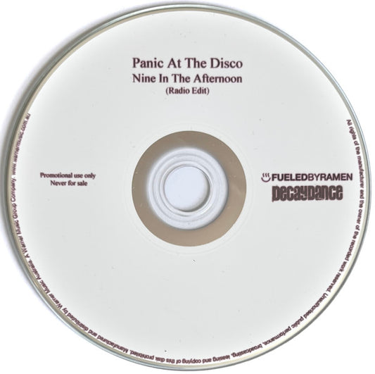 Panic! At The Disco : Nine In The Afternoon (CDr, Single, Promo)