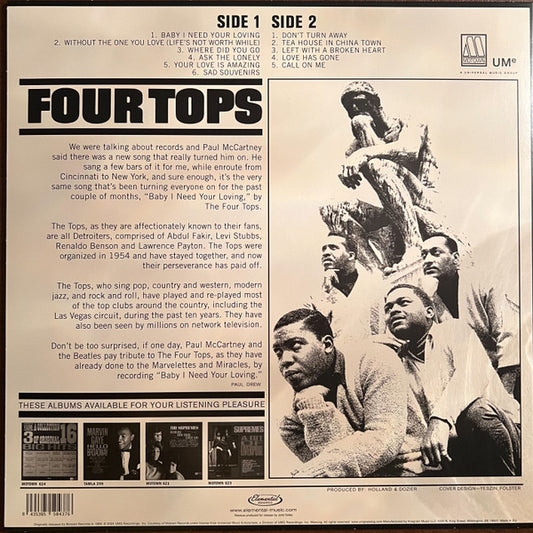 Four Tops : Four Tops (LP, Album, Mono, Ltd, RE, 140)