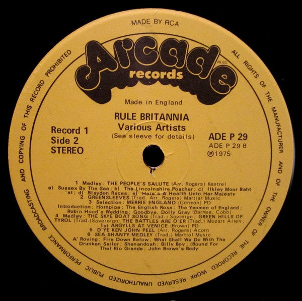 Various : Rule Britannia (2xLP, Comp)