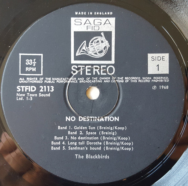 The Blackbirds (2) : No Destination (LP, Album, Fli)