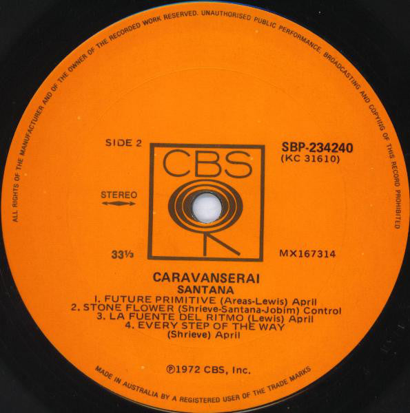 Santana : Caravanserai (LP, Album)