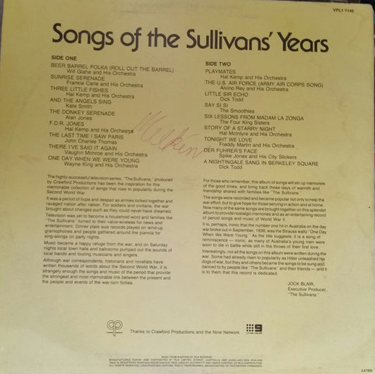Various : Songs Of The Sullivans' Years (LP, Comp)