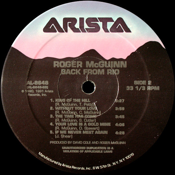 Roger McGuinn : Back From Rio (LP, Album)