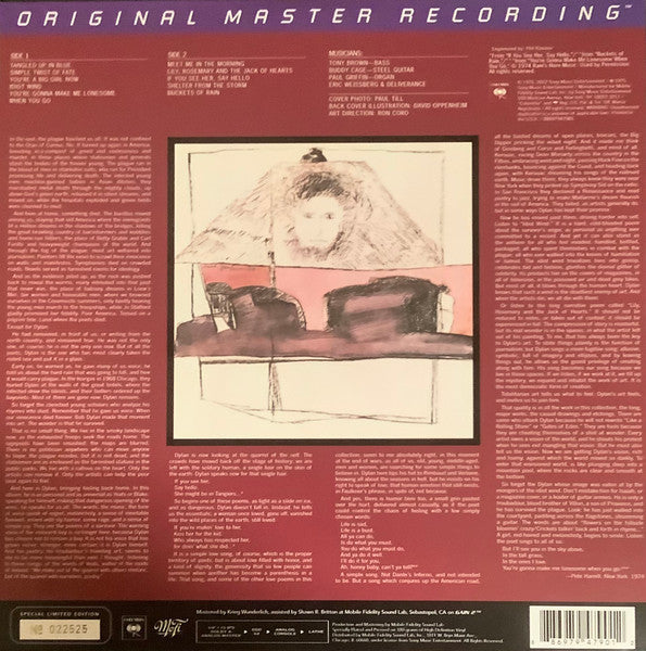 Bob Dylan : Blood On The Tracks (LP, Album, Ltd, Num, RE, RM, RP)