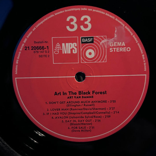 Art Van Damme Quintet* : Art In The Black Forest (LP, Album)