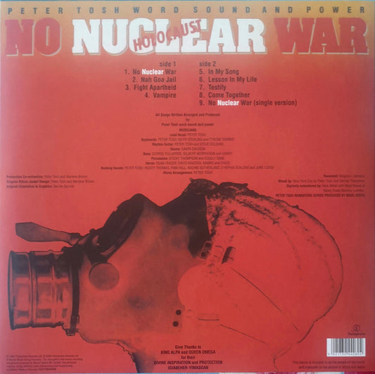Peter Tosh : No Nuclear War (LP, Album, RE, S/Edition, Yel)