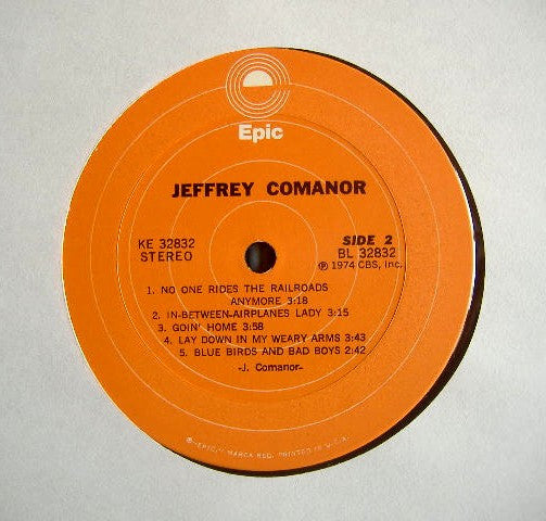 Jeffrey Comanor : Jeffrey Comanor (LP, Album)