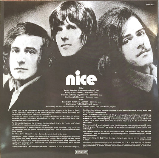 The Nice : Nice (LP, Album, RE)