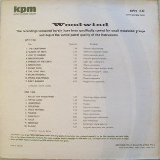 David Lindup / Behár György : Woodwind (LP)