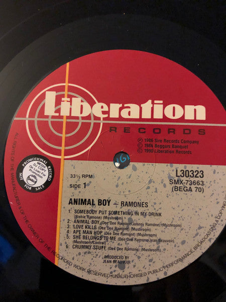 Ramones : Animal Boy (LP, Album)