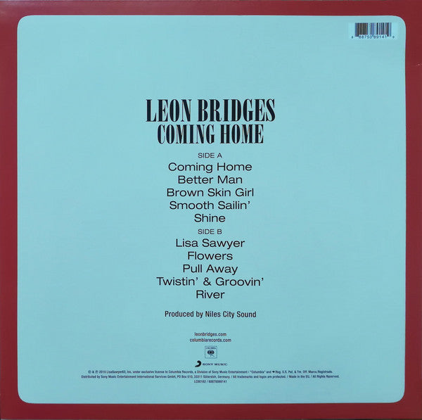 Leon Bridges : Coming Home (LP, Album, RE)