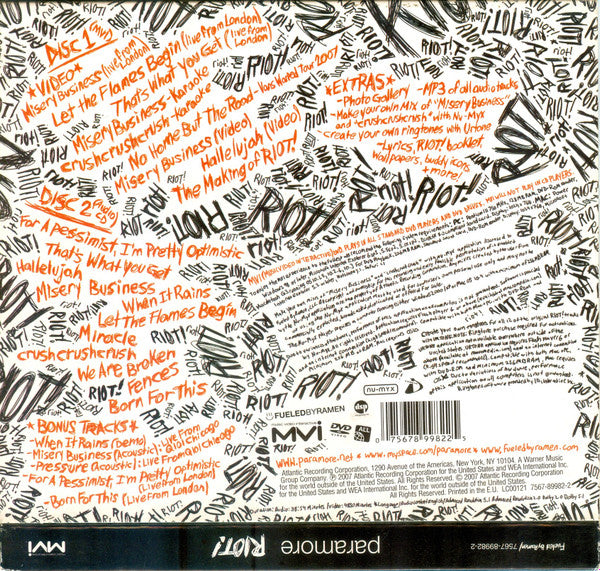 Paramore : Riot (CD, Album + DVD)