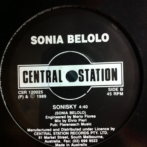 Sonia Belolo : Life Dance (12", Maxi)