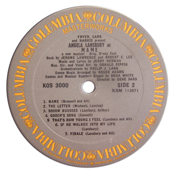Angela Lansbury : Mame (A New Musical) (LP, Album, RE)