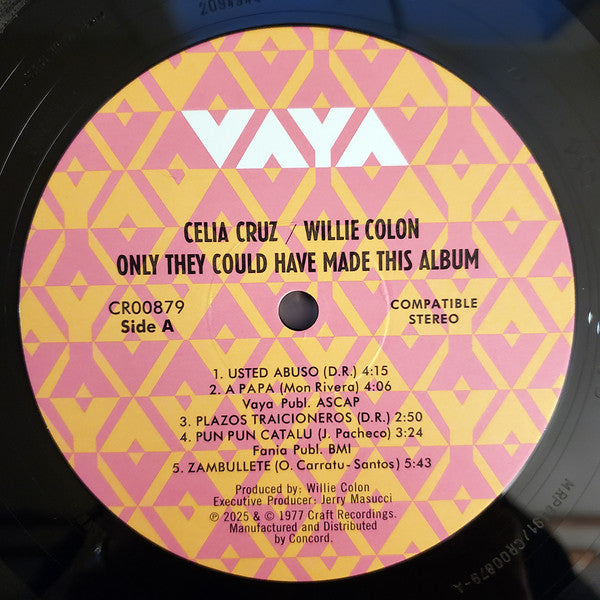 Celia Cruz & Willie Colón : Only They Could Have Made This Album (LP, Album, RSD, Ltd, RE)