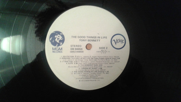 Tony Bennett : The Good Things In Life (LP, Album, Club, Cap)