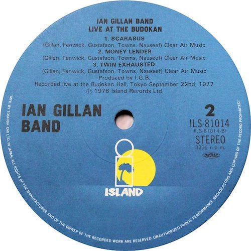 Ian Gillan Band : Live At The Budokan (LP, Album)
