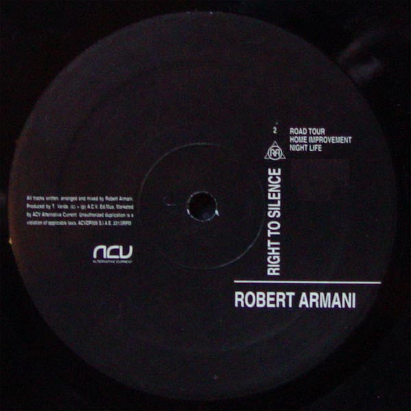 Robert Armani : Right To Silence (2xLP, Album)