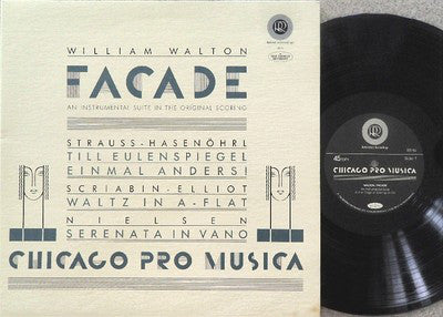 Sir William Walton, Chicago Pro Musica : Facade (An Instrumental Suite In The Original Scoring) (LP, RP)