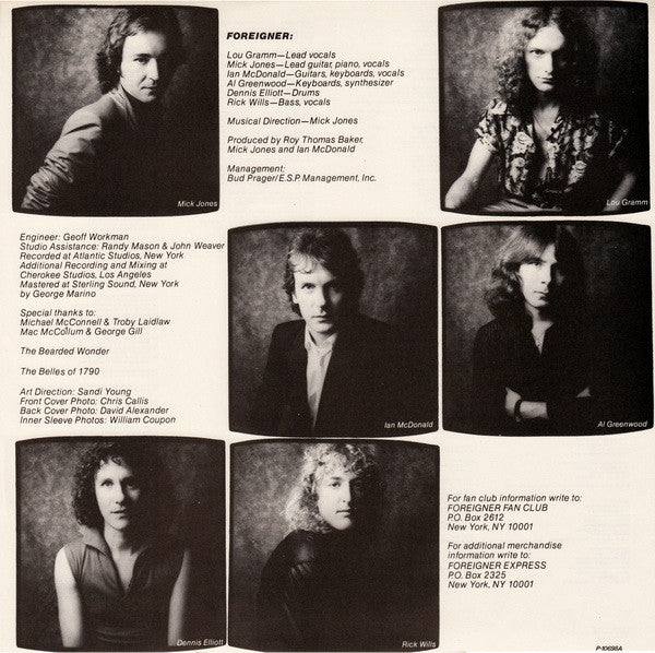 Foreigner : Head Games (LP, Album, sub)