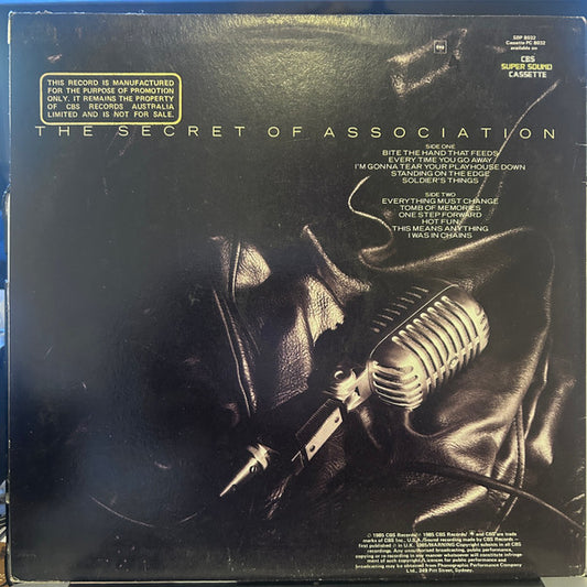 Paul Young : The Secret Of Association (LP, Album, Promo)
