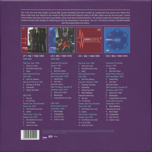 Deep Purple : BBC Sessions 68/70 (2xLP, Comp, Mono, RM + 2xCD, Comp, Mono, RM)