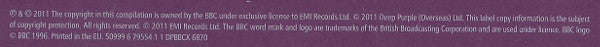 Deep Purple : BBC Sessions 68/70 (2xLP, Comp, Mono, RM + 2xCD, Comp, Mono, RM)