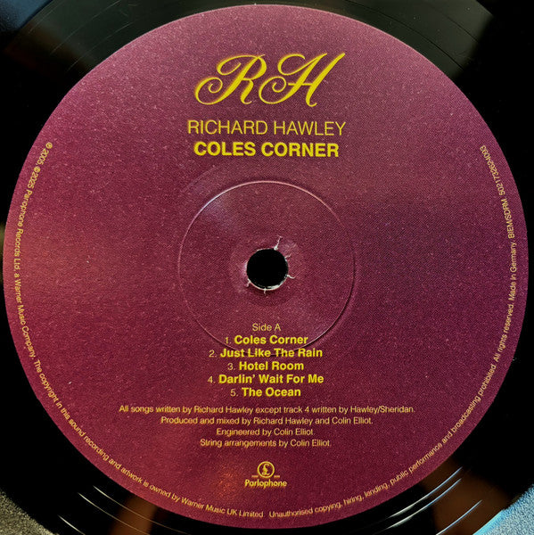 Richard Hawley : Coles Corner (20th Anniversary Edition) (LP, Album, RE, ½ S)