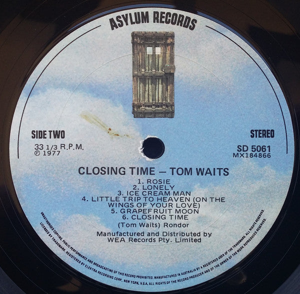 Tom Waits : Closing Time (LP, Album)