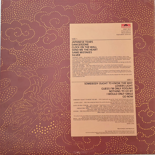 Denny Laine : Japanese Tears (LP, Album)