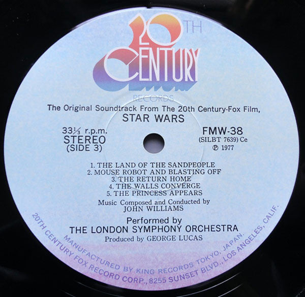 John Williams (4) = John Williams (4) / London Symphony Orchestra = London Symphony Orchestra : Star Wars = スターウォーズ (2xLP, Album, Gat)