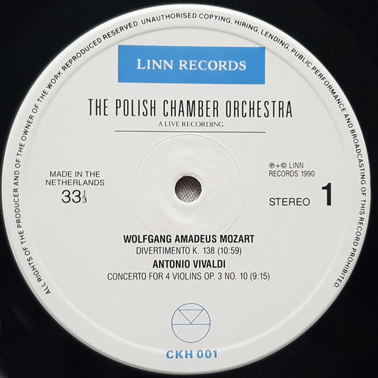 Wolfgang Amadeus Mozart / Antonio Vivaldi / Johann Sebastian Bach / Béla Bartók / Sir Edward Elgar : Polish Chamber Orchestra : Divertimento / Concerto For 4 Violins / Violin Concerto / Divertimento / Introduction And Allegro (2xLP)