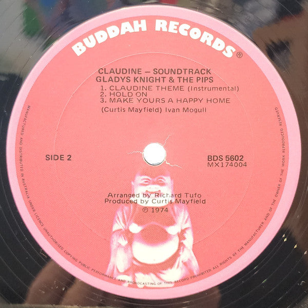 Gladys Knight & The Pips* : Singing The Original Motion Picture Soundtrack: Claudine (LP, Album)