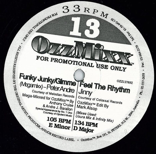 Various : OzzMixx 13 (12", Promo)