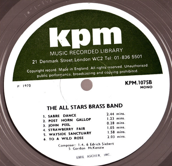 The All Stars Brass Band Conducted By Harry Mortimer : Music In A Serious Vein / Music In A Lighter Vein (LP)