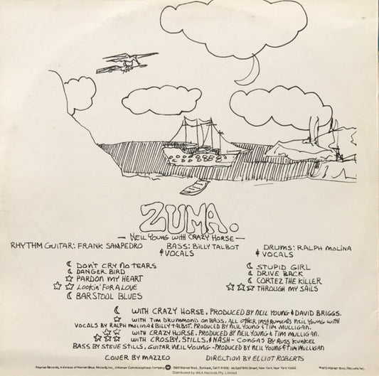 Neil Young With Crazy Horse : Zuma (LP, Album)