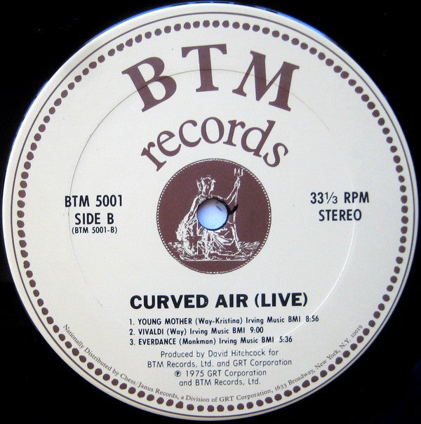 Curved Air : Curved Air Live (LP, Album)