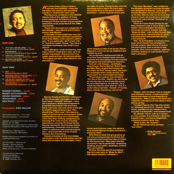 Barney Kessel : Red Hot And Blues (LP, Album)