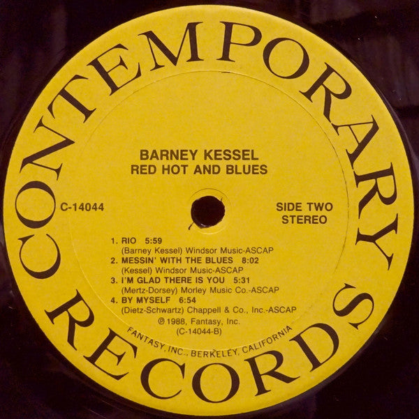Barney Kessel : Red Hot And Blues (LP, Album)