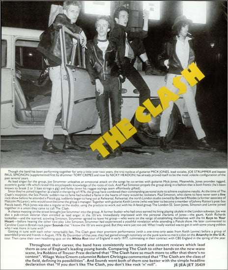 The Clash : Give 'Em Enough Rope (LP, Album, Promo, Ter)