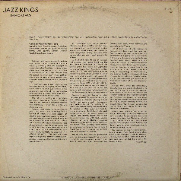 Coleman Hawkins : Coleman Hawkins (LP, M/Print)