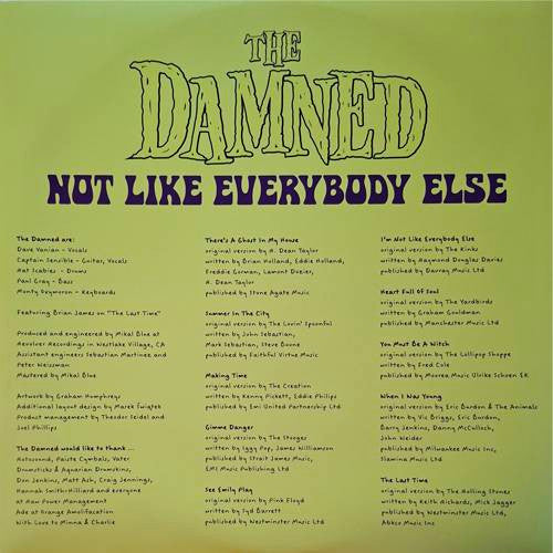 The Damned : Not Like Everybody Else (LP, Album)