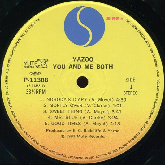 Yazoo : You And Me Both (LP, Album)