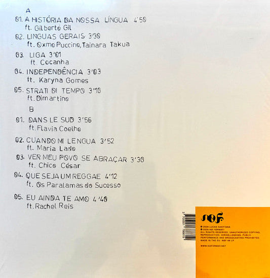 Lucas Santtana : Brasiliano (LP, Album, Whi)