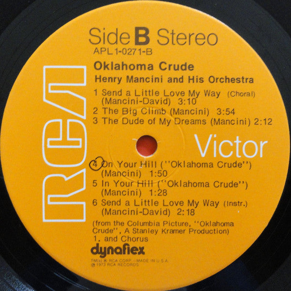Henry Mancini : Oklahoma Crude (Music From The Film Score) (LP, Album)