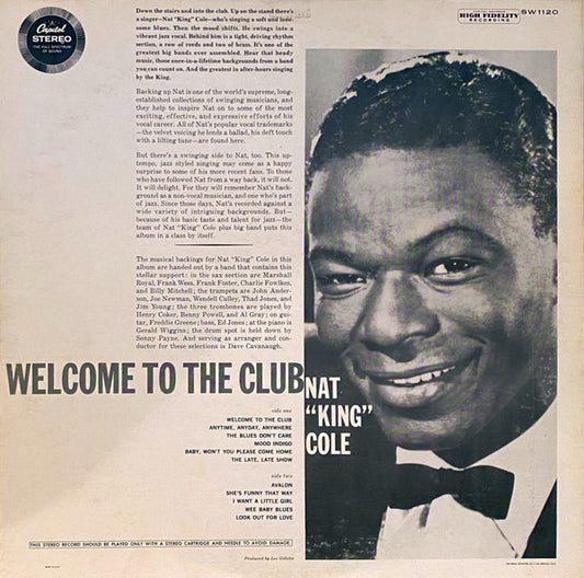 Nat King Cole : Welcome To The Club (LP, Album, Scr)