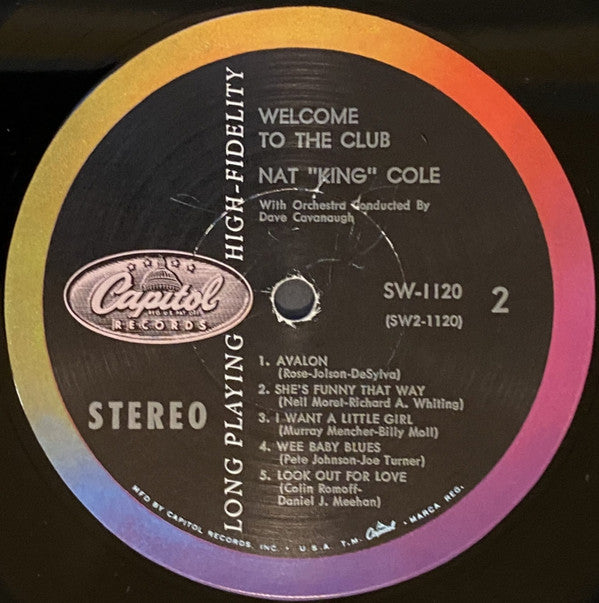 Nat King Cole : Welcome To The Club (LP, Album, Scr)