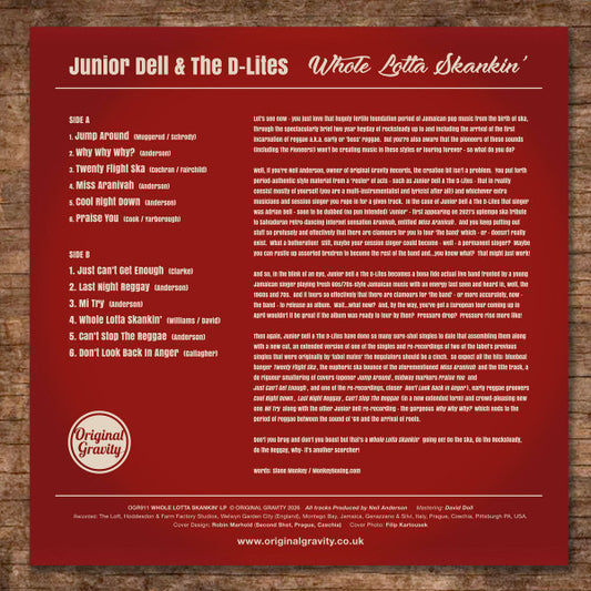 Junior Dell & The D-Lites : Whole Lotta Skankin' (LP, Album)