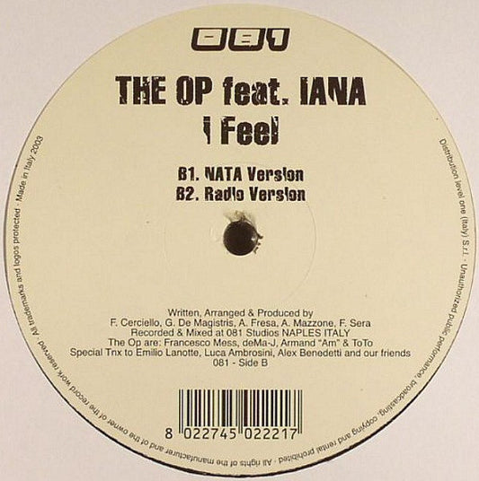 The Op feat. Iana (2) : I Feel (12")