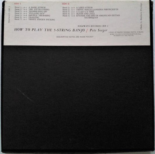 Pete Seeger : How To Play The 5-String Banjo (LP, Album, Boo + Box)